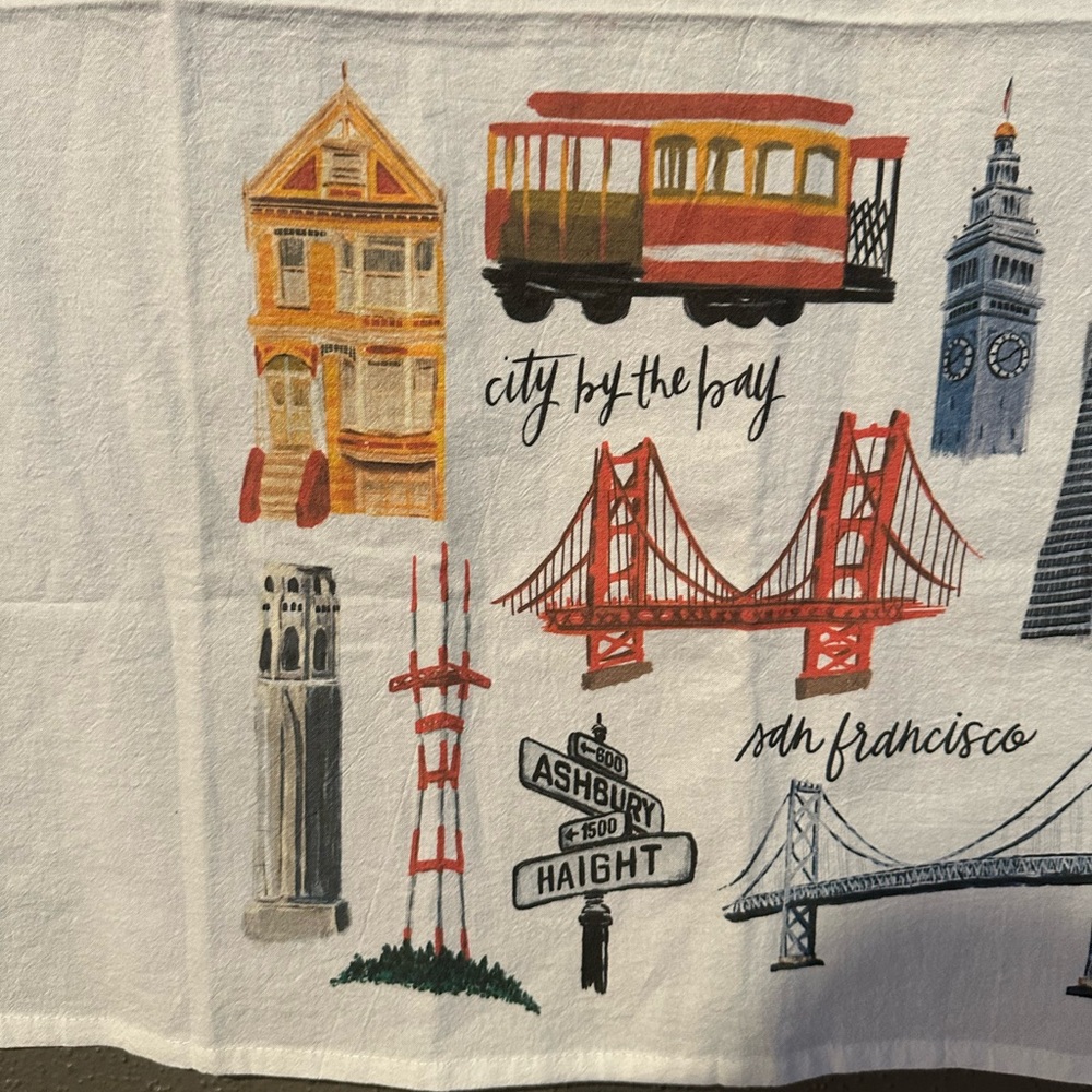 doodles.ink San Francisco Collage Tea Towel - Picture 10 of 11